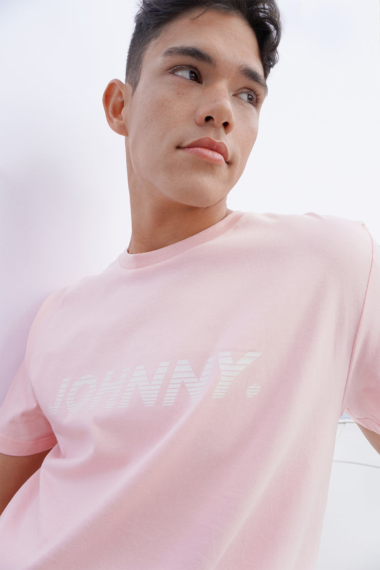 Johnny Rush Tee | Final Sale - Pink White