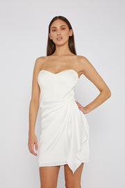 Sofia Strapless Wrap Mini Dress | Final Sale