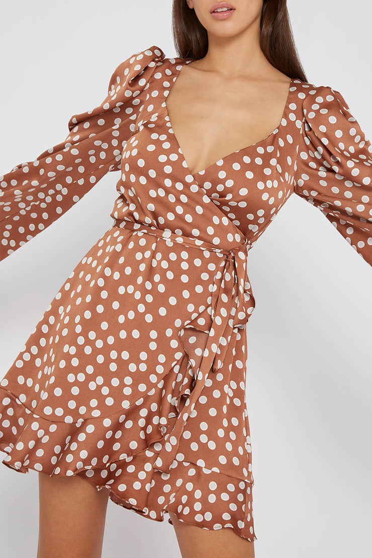 Brielle Wrap Mini Dress | Final Sale