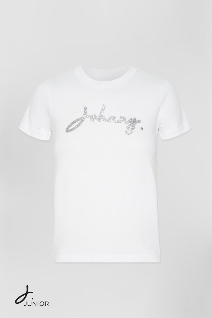 J. Junior Tee | Final Sale - White Silver