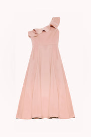 One Shoulder Ruffle Dress | Final Sale