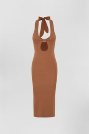 Scarlette Knit Midi Dress | Final Sale - Burnt Caramel