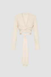 Mimi Scarf Top | Final Sale - Cream