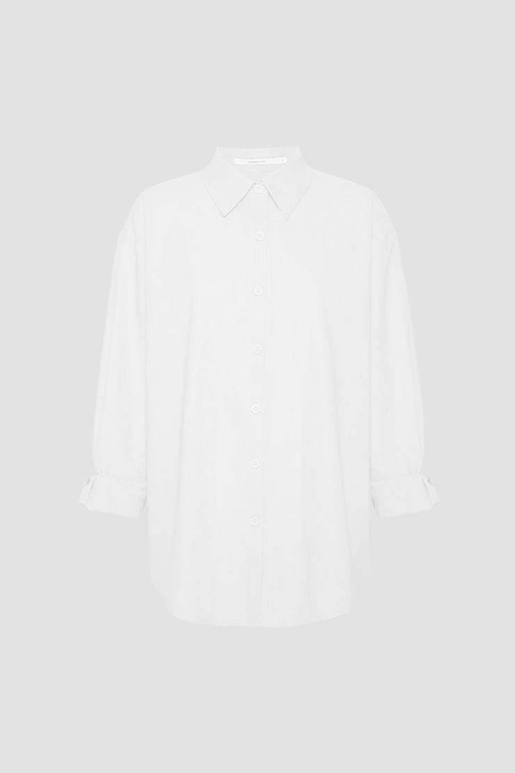 Mason Cotton Shirt - White