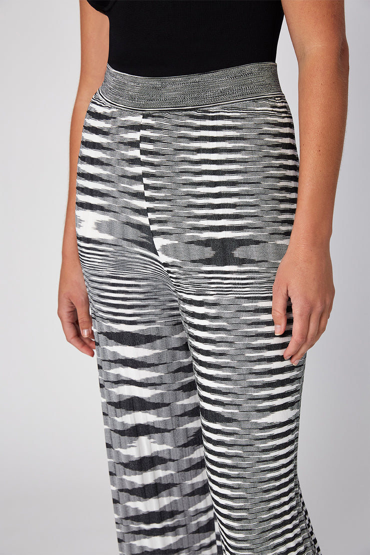 Marle Knit Pant | Final Sale - Black White