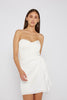 Sofia Strapless Wrap Mini Dress | Final Sale