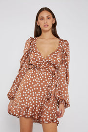 Brielle Wrap Mini Dress | Final Sale