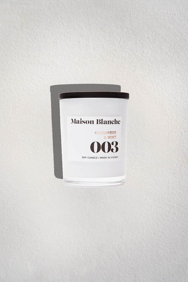Maison Blanche Small Candle - Cucumber Mint