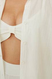 Rosy Knit Bralette  | Final Sale - White