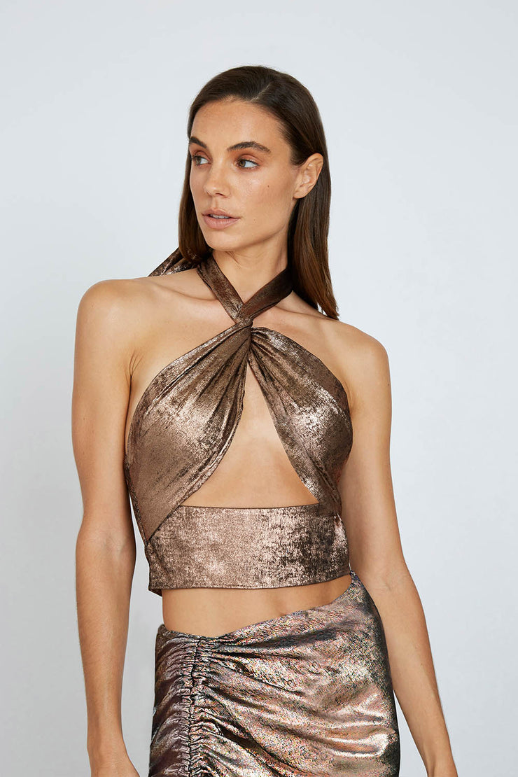 Carmen Gather Skirt | Final Sale - Bronze