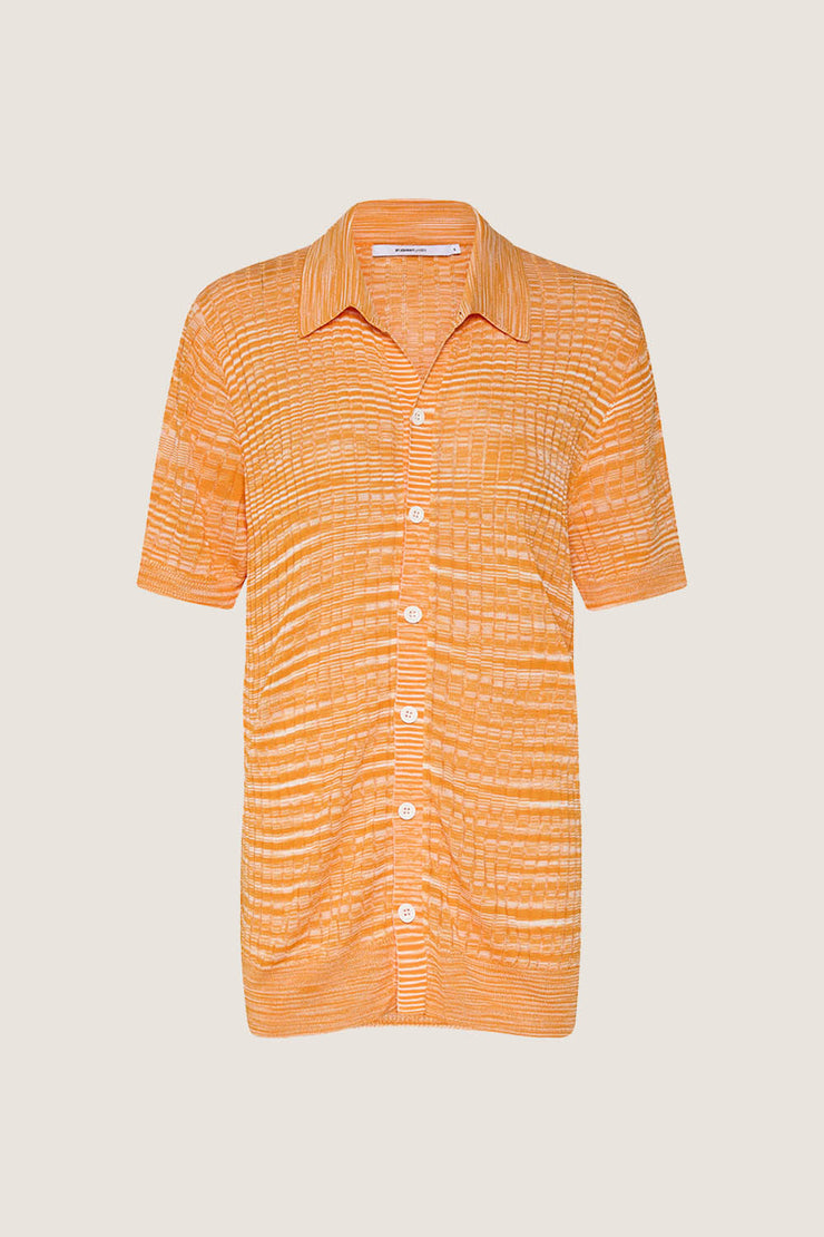 Marle Knit Sun Shirt | Final Sale - Mandarin Marle