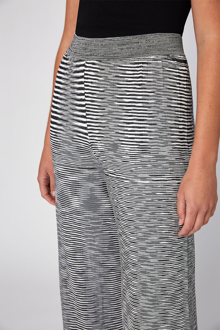 Marle Knit Pant | Final Sale - Black White