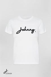 J. Junior Tee | Final Sale - White Black