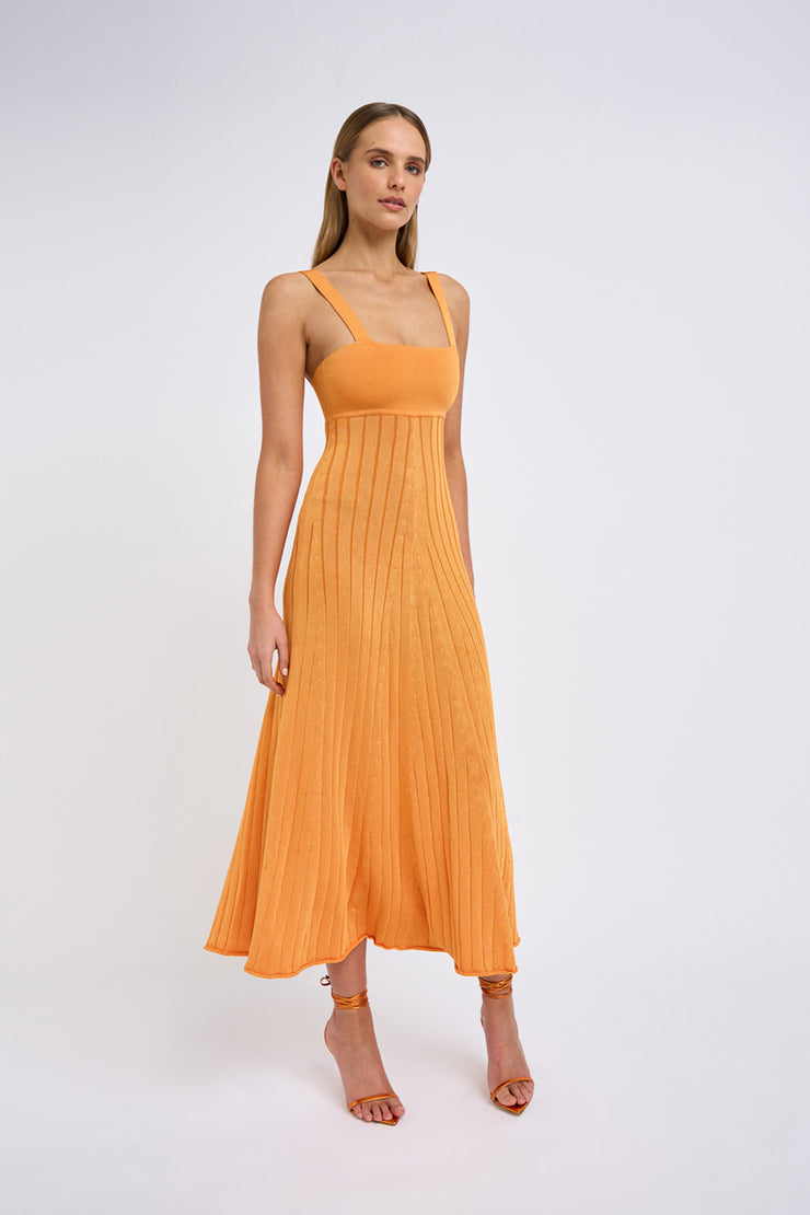 Adelita Knit Midi | Final Sale  - Orange