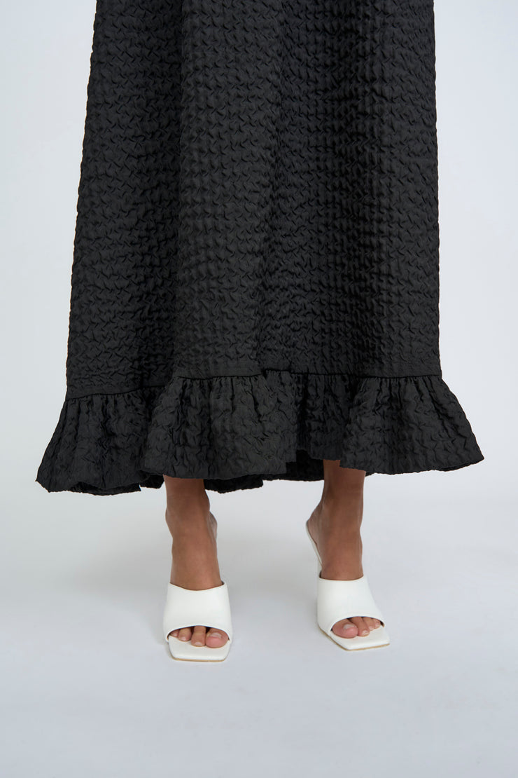 Alia Strapless Gather Maxi | Final Sale - Black