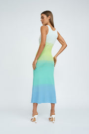 Amina Ombre Knit Midi Dress | Final Sale  - Blue Ombre
