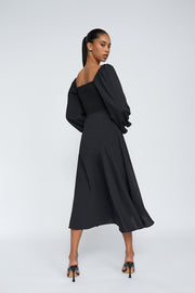 Annika Midi Dress | Final Sale - Black