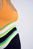 Ari Knit Mini Dress | Final Sale  - Orange Black Ivory Green