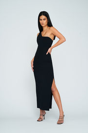 Grace Dress One Shoulder | Final Sale - Black