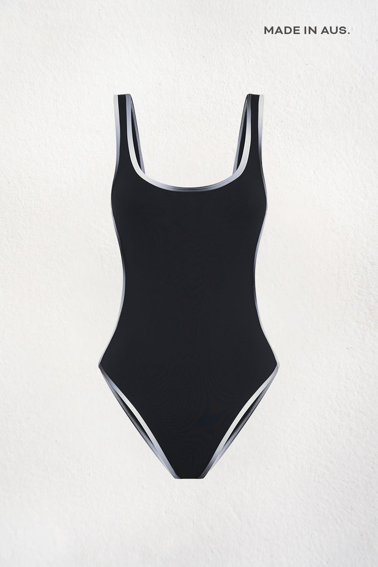 Avira One Piece | Final Sale - Black White
