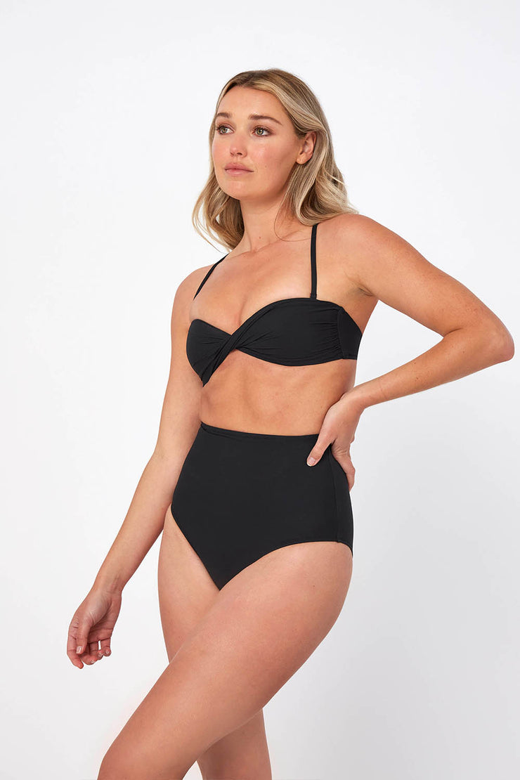 High Waist Bottom | Final Sale - Black