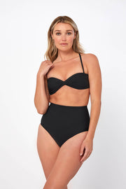High Waist Bottom | Final Sale - Black