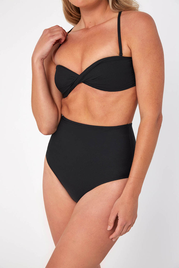 Bandeau Twist Top | Final Sale - Black