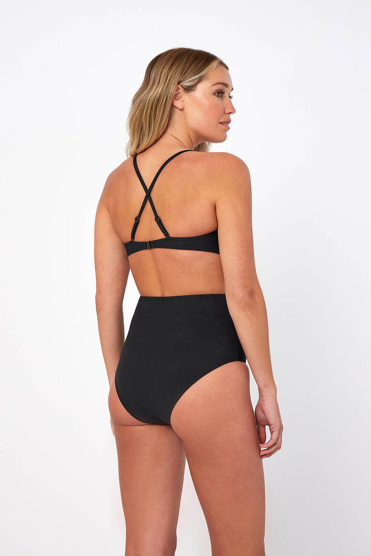 High Waist Bottom | Final Sale - Black