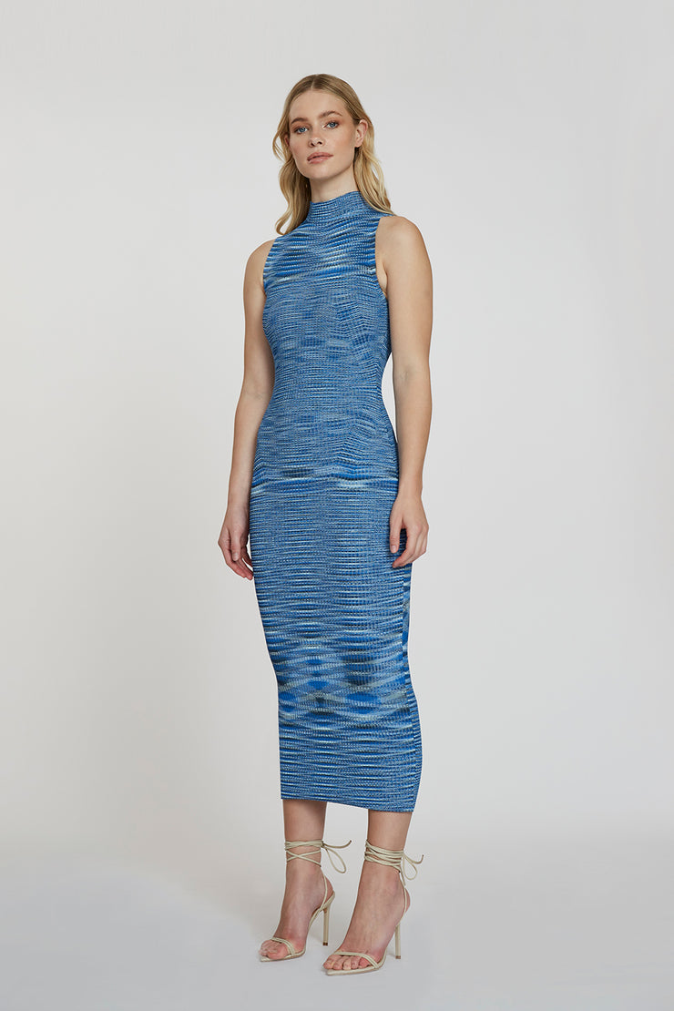 Riley Rib Panel Knit Dress | Final Sale - Ocean
