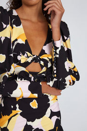 Bold Blooms Flare Mini Dress | Final Sale