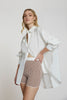Window Check Knit Short | Final Sale - Brown Ivory
