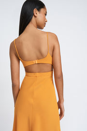 Callia Wire Midi Dress | Final Sale  - Apricot Orange