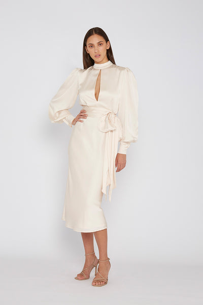 Camellia Midi Dress - Ivory | Final Sale