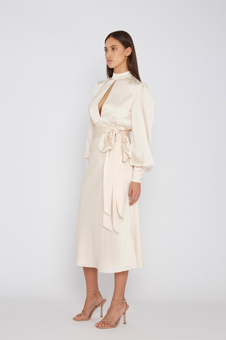 Camellia Midi Dress - Ivory | Final Sale