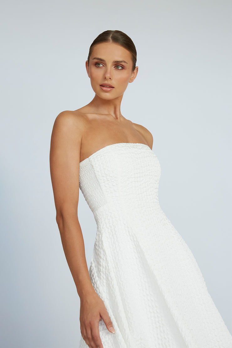 Carrie Strapless Dress | Final Sale - Ivory
