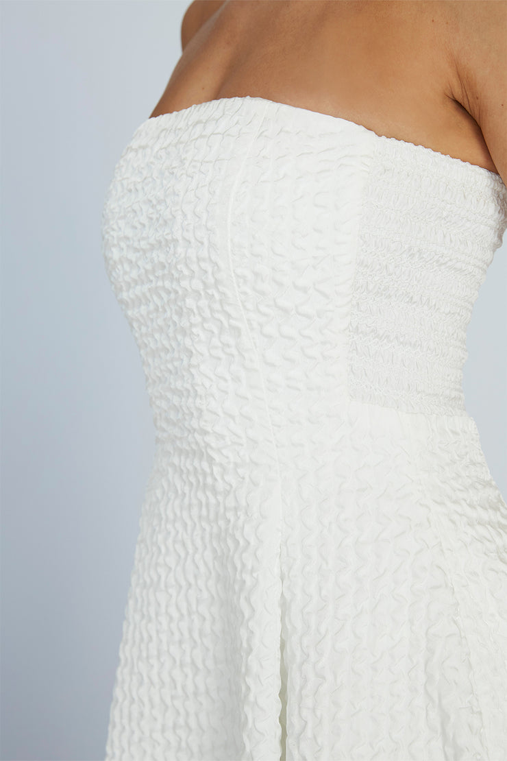 Carrie Strapless Dress | Final Sale - Ivory