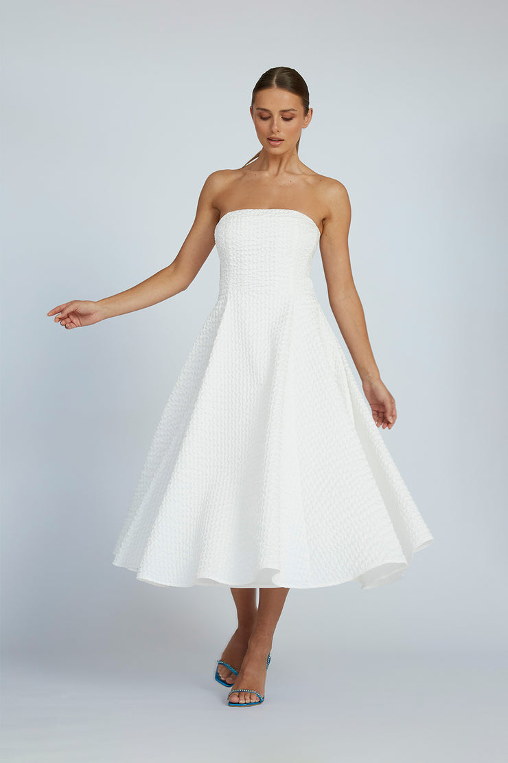Carrie Strapless Dress | Final Sale - Ivory