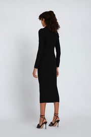Caylee Cut Out Knit Dress | Final Sale - Black