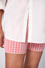 Check Knit Mini Short | Final Sale - Pink White