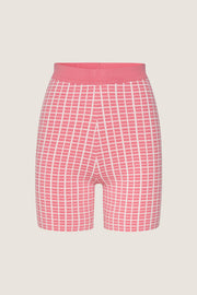 Check Knit Mini Short | Final Sale - Pink White