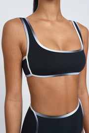 Ciana Swim Top | Final Sale - Black White