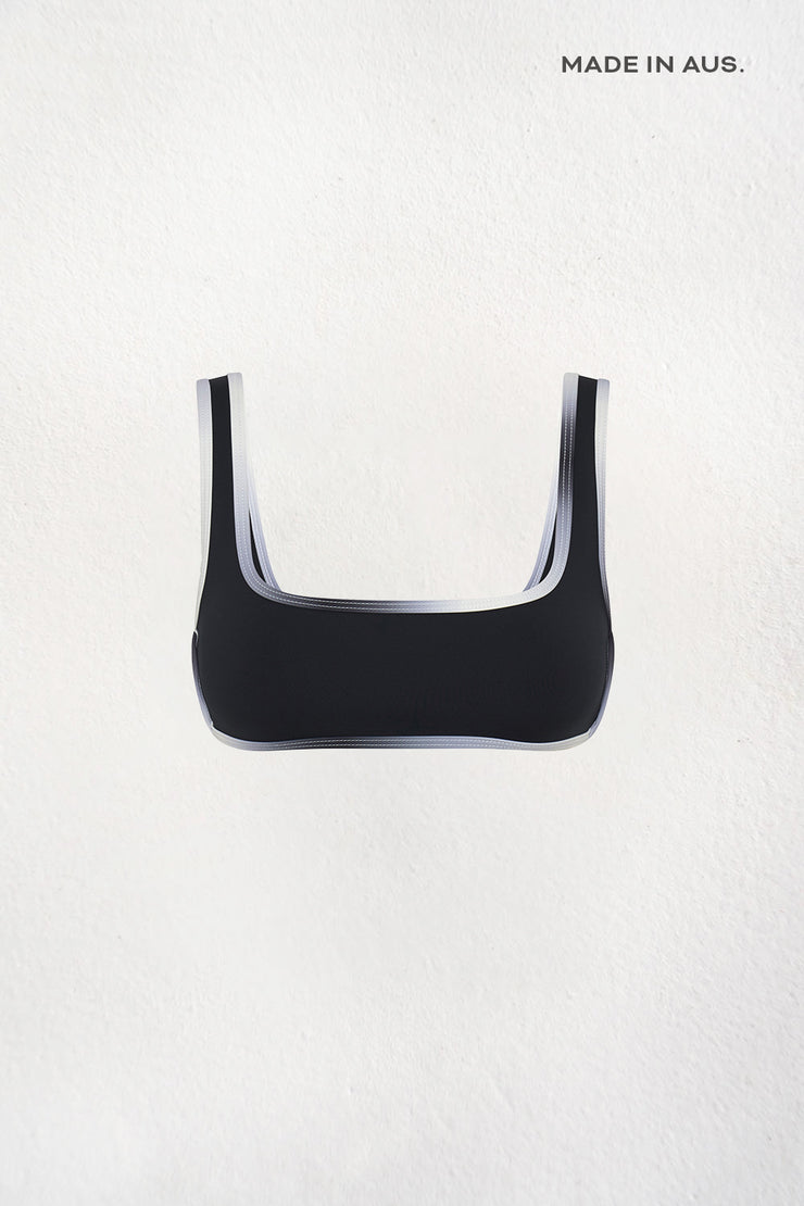 Ciana Swim Top | Final Sale - Black White