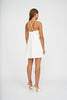 Clara Cross Mini Dress | Final Sale - Ivory