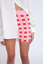 Cora Knit Mini Short | Final Sale - Pink Multi