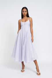 Delilah Stripe Sun Dress - Lilac