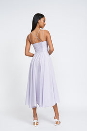Delilah Stripe Sun Dress - Lilac