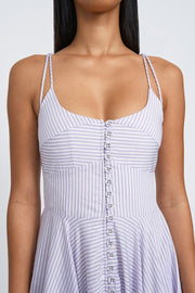Delilah Stripe Sun Dress - Lilac