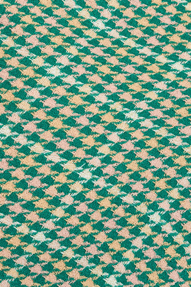 Alex Tweed Bias Skirt - Green Blush Bone
