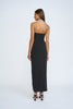 Diamond Strapless Split Dress | Final Sale  - Black