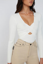 The Darby Cross Body Top | Final Sale - Ivory